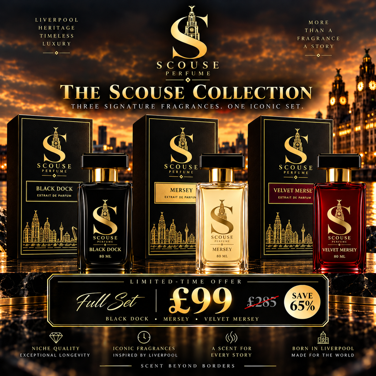 Scouse Perfume collection full set £99 offer
